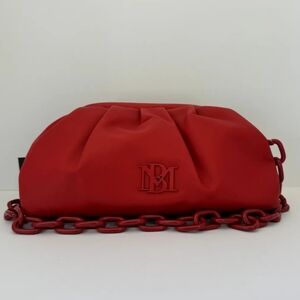 NWT Badgley Mischka Red Clutch